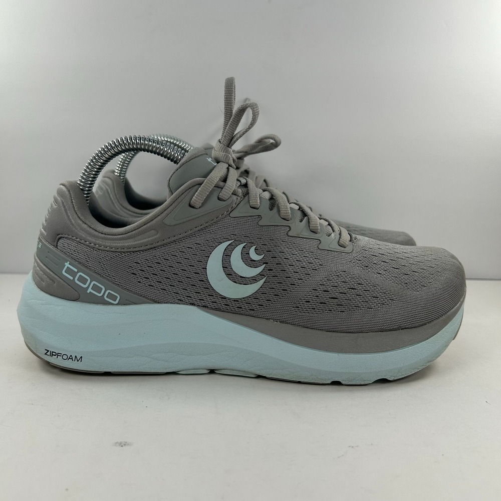Topo Athletic Phantom 3 Grey Stone Running Shoes Womens 8.5 ZCL 5mm Drop